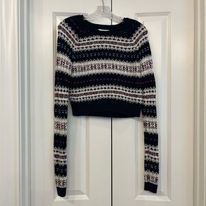 Abercrombie & Fitch Navy Fair Isle Sweater